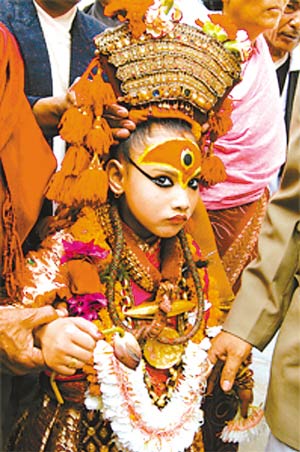 尼泊爾 活女神