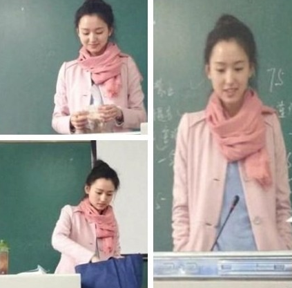 美女老師酷似劉詩詩