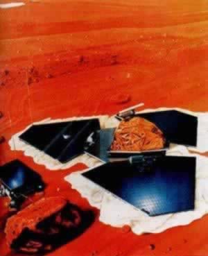 “火星探路者”宇宙飛船登陸火星