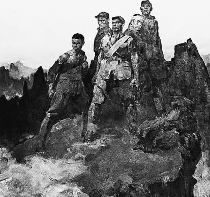 狼牙山五壯士壯烈跳崖