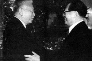 江澤民主席會見董建華