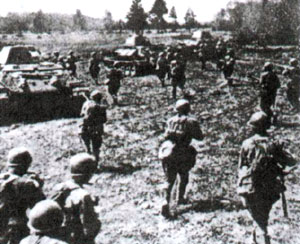 蘇軍與德軍作戰中取得紅謝洛－羅普沙戰役的重大勝利