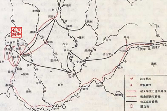 北宋農(nóng)民起義首領(lǐng)王小波在江原陣亡