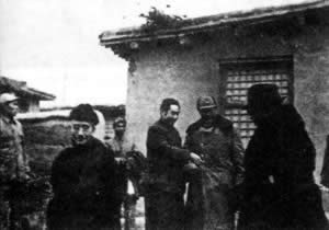 毛澤東會見傅作義，傅作義部被編入解放軍