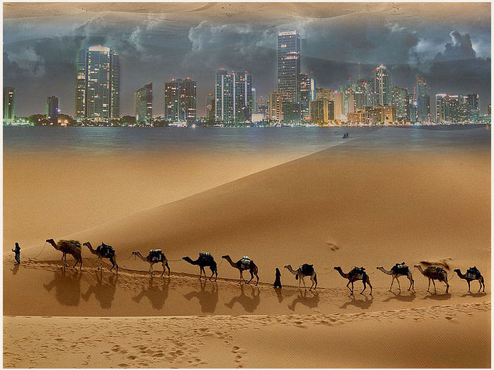 海市蜃樓形成的原因