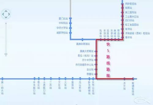 前埔樞紐站-同安樞紐站運行路線圖