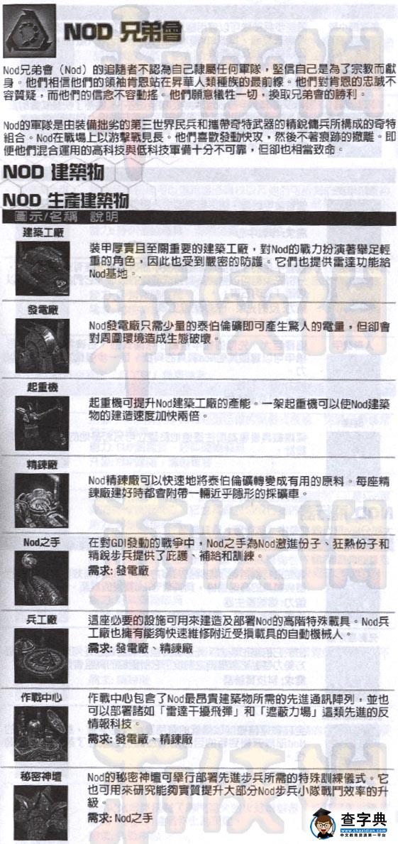 《命令與征服3泰伯利亞戰(zhàn)爭(zhēng)》國家nod完全資料6