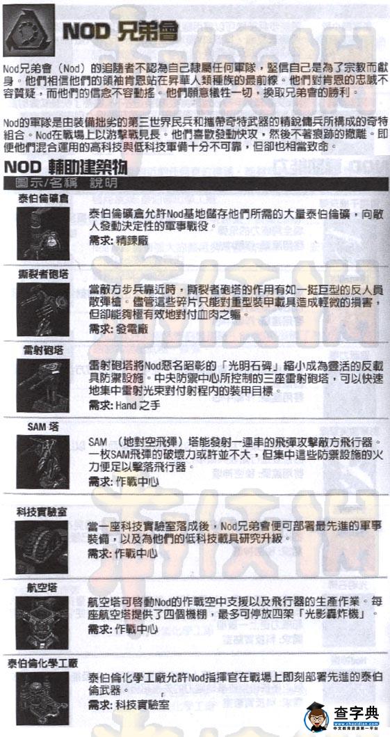 《命令與征服3泰伯利亞戰(zhàn)爭(zhēng)》國家nod完全資料5