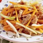 胡蘿卜炒肉絲