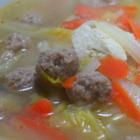 白菜豆腐肉丸子湯