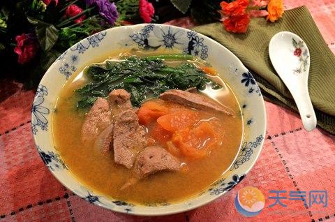 番茄湯豬肝湯-天氣網