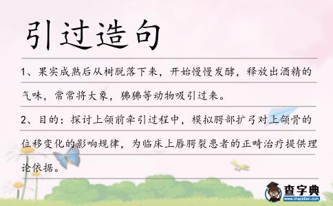 引過造句