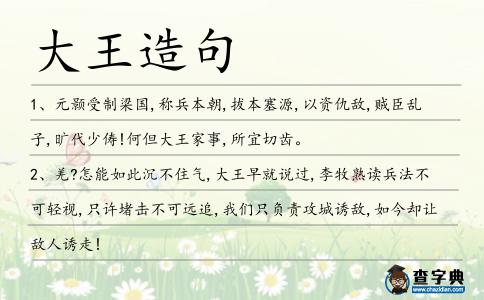 大王造句