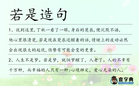 若是造句