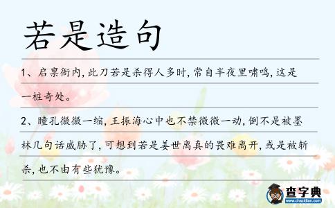 若是造句