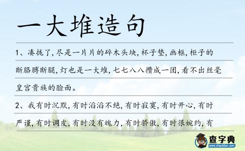 一大堆造句