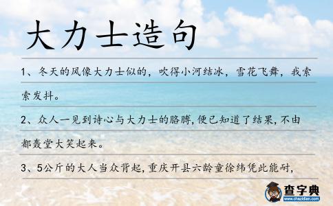 大力士造句