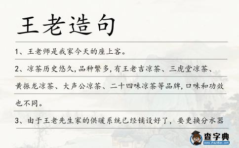 王老造句