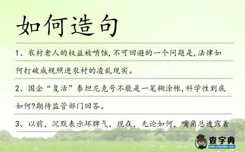 如何造句