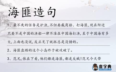 海匪造句