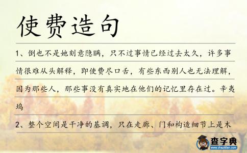 使費造句