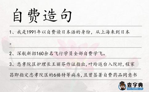 自費造句