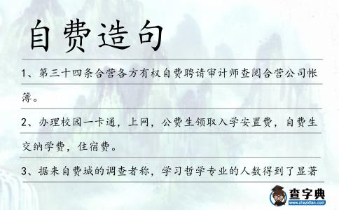 自費造句