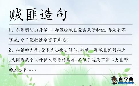 賊匪造句