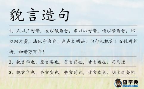 貌言造句