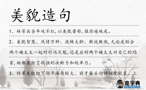 美貌造句
