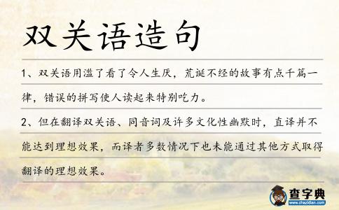 雙關(guān)語(yǔ)造句