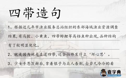 四帶造句