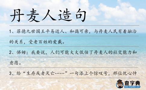 丹麥人造句