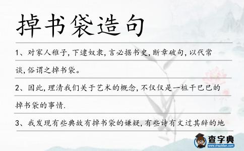 掉書袋造句