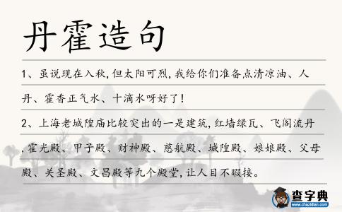 丹霍造句