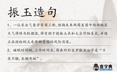 振玉造句