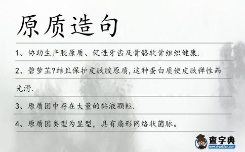 原質造句