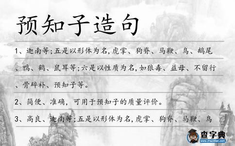 預知子造句