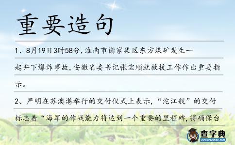 重要造句