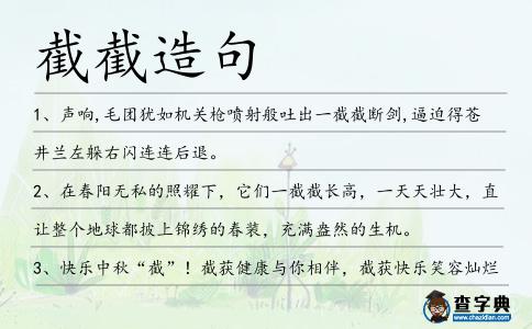 截截造句