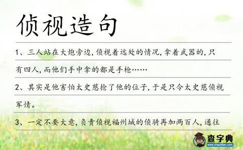偵視造句