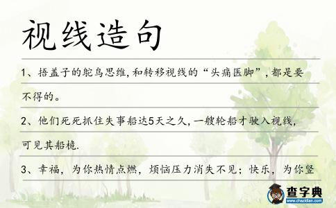 視線造句