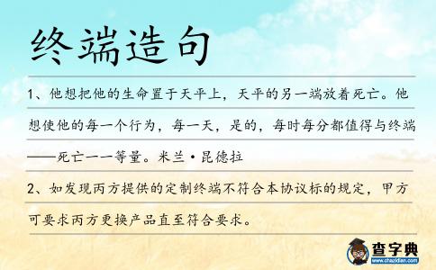 終端造句
