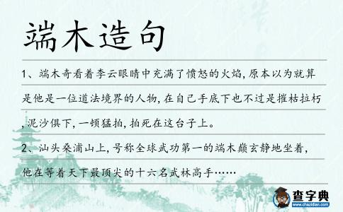 端木造句