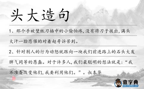 頭大造句