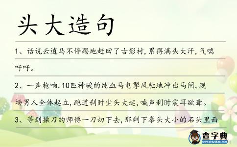 頭大造句