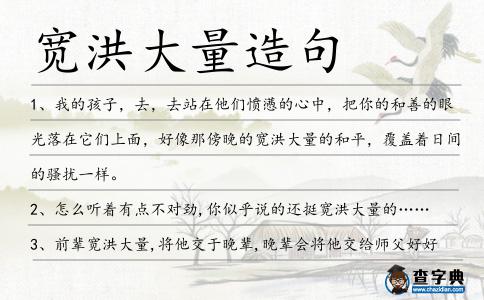 寬洪大量造句