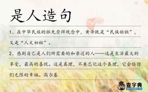 是人造句