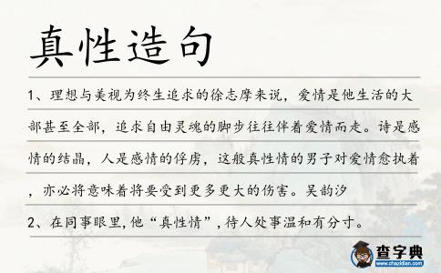 真性造句