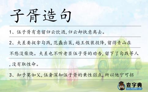 子胥造句